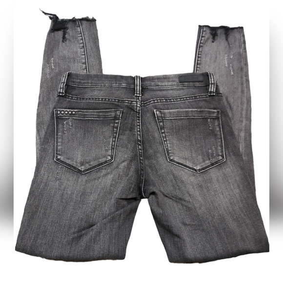 BlankNYC jeans size 24  Skinny Ankle Crop Jeans color black/ Gray - Picture 4 of 6